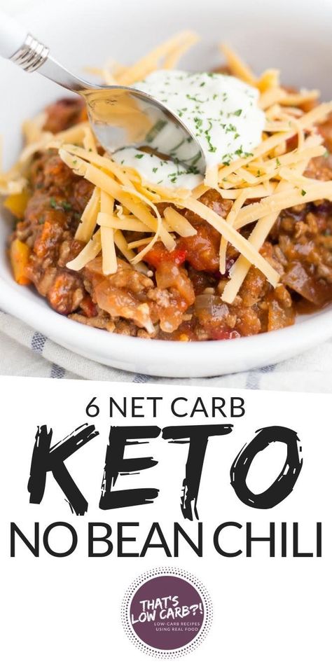 Keto Chili recipe that is whipped together in just 10 minutes and cooked all in the slow cooker.  This is the easiest healthy weeknight dinner the whole family will love. #keto #ketodinner #ketodiet #ketorecipes #recipes #lowcarb #lowcarbdinner #lowcarbrecipes #slowcooker #slowcookerrecipes #crockpot #chili via @thatslowcarb Easy Weeknight Dinners Healthy, Keto Chili, Crockpot Chili, Healthy Weeknight Dinners, Keto Pancakes, Low Carb Pasta, Recetas Keto, Keto Diet Menu, Keto Recipes Dinner