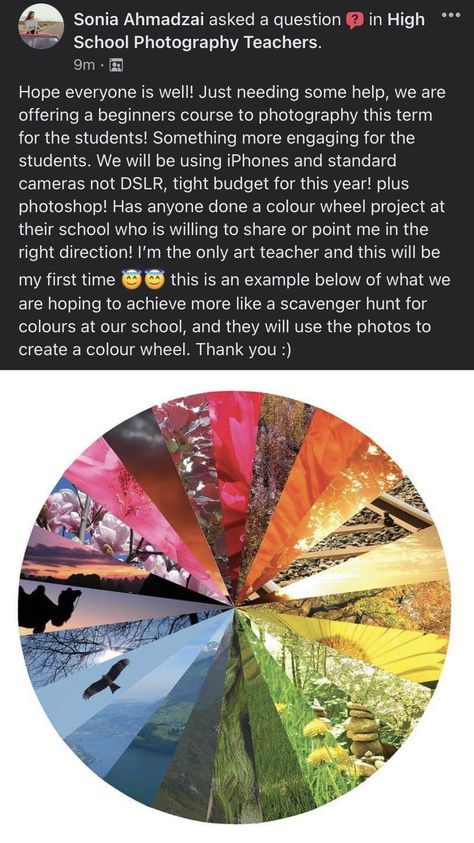 High School Photography Lessons, Photography Projects For Students, Middle School Photography, Theory Aesthetic, Color Wheel Projects, High School Photography, High School Project, Photo Lessons, Classroom Culture