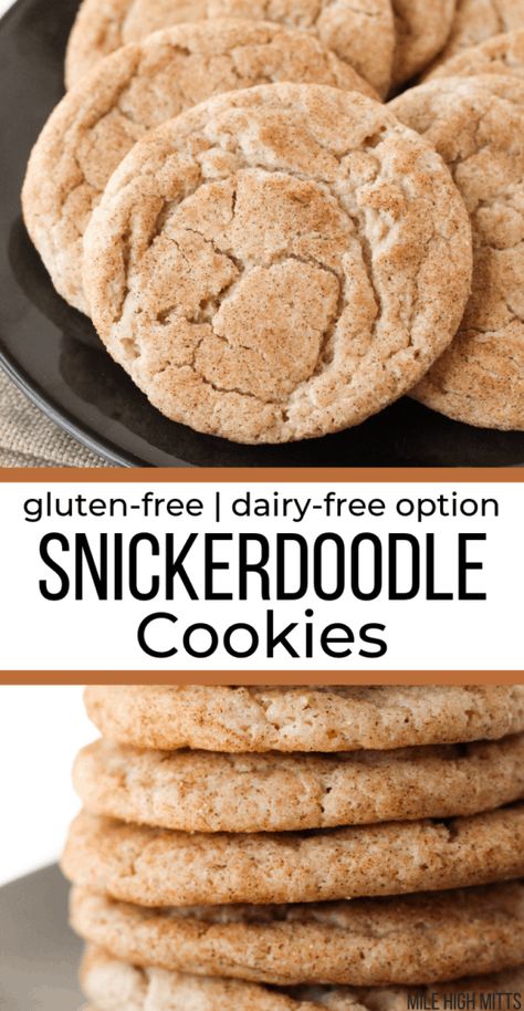 Best Fall Cookies, Cookies Snickerdoodle, Christmas Cookies For Santa, Cookies Sans Gluten, Gluten Free Christmas Cookies, Dairy Free Baking, Cinnamon Sugar Cookies, Dairy Free Cookies, Cookies Gluten Free