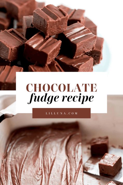 This chocolate fudge recipe is a rich, smooth, and creamy indulgent dessert, the perfect treat for making and sharing with others. #chocolatefudge #fudge #chocolate #dessert Classic Chocolate Fudge, Creamy Chocolate Fudge, Cookies And Cream Fudge, Sharing With Others, Chocolate Fudge Recipe, Praline Recipe, Easy Chocolate Fudge, Fudge Chocolate, Oreo Fudge