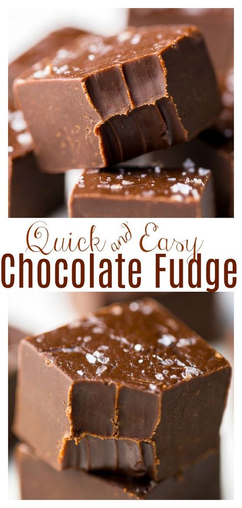 Foolproof Chocolate Fudge, Chocolate Sea Salt Fudge, Fudge Using Chocolate Chips, Dark Chocolate Sea Salt Fudge, Delicious Fudge Recipes, Yummy Fudge Recipes, Christmas Chocolate Fudge, Ghirardelli Fudge Recipe, Milk Chocolate Fudge Recipe