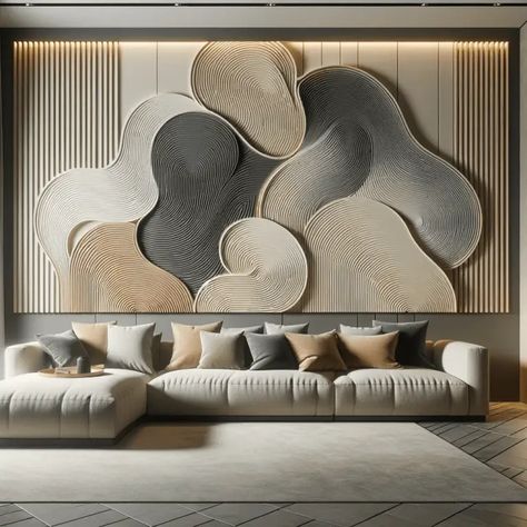 Trending Feature Wall trends you should not miss for 2024 - axxla interior design Wall Trends, Feature Wall Design, Sofa Wall, Wall Panels Bedroom, Wall Panel Design, Living Room Design Decor, Interior Wall Design, Wall Cladding, House Interior Decor