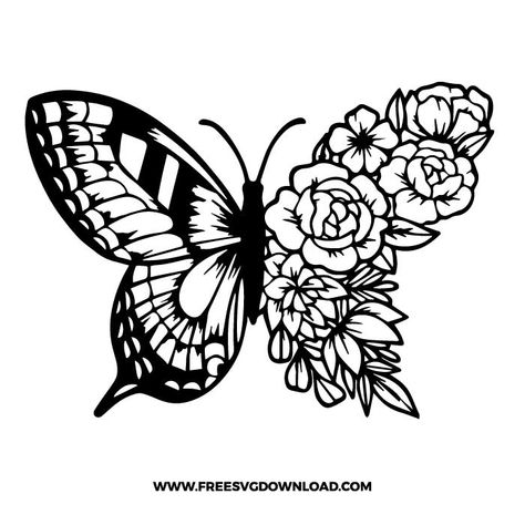 Flower Svg Files, Etsy Tutorial, Cricut Inspiration, Sublimacion Ideas, Cricut Svg Files Free, Idee Cricut, Butterfly Decal, Projets Cricut, 타이포그래피 포스터 디자인