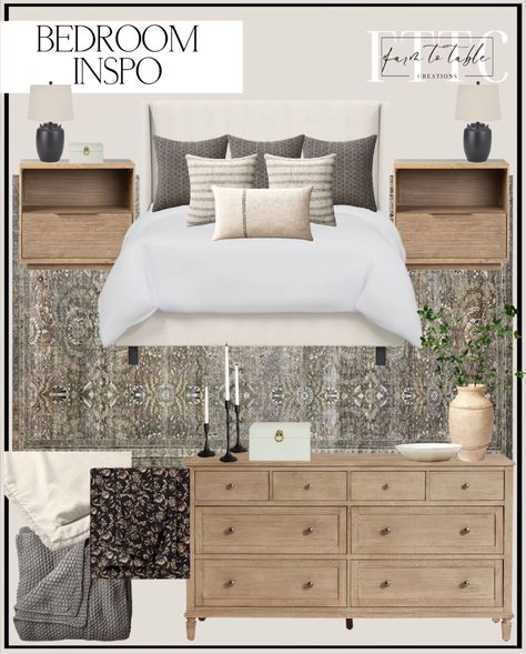 Loloi II Layla Collection LAY-13 … curated on LTK Bedroom Studio Mcgee, Bedroom Mood Board, Cozy Bedroom Ideas, Affordable Bedroom, Bedroom Decor For Couples, Queen Room, Classic Bedroom, Coastal Living Room, Couple Bedroom