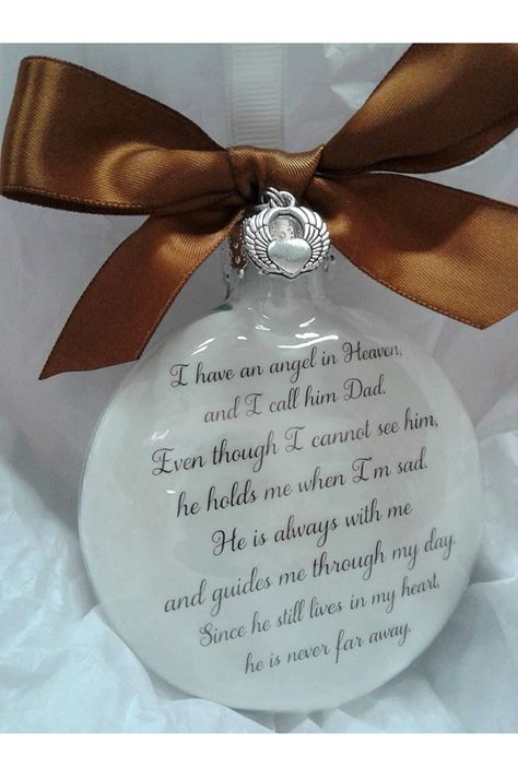 Father Memorial, In Sympathy, Angel In Heaven, Loss Of Dad, Christmas In Heaven, In Memory Of Dad, Bereavement Gift, Angels In Heaven, Holiday Centerpieces