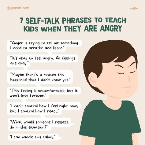 Renee Jain on Instagram: "Anger 😡 is loud and fierce when it hits, especially when we do not have the tools to cope. It can come on quickly, going from zero to 100, like a fire 🔥 and finding a way to put it out is difficult. When kids or teens have no tools to cope with anger, it can leave them feeling helpless. As parents, we do not want our kids to feel out of control. A great tool is a self-talk, specifically focused on easing anger. It is when the inner voice is powerful enough to dull Uppfostra Barn, Positive Parenting Solutions, Education Positive, Parenting Knowledge, Parenting Solutions, Affirmations For Kids, Parenting Help, Mindful Parenting, Conscious Parenting