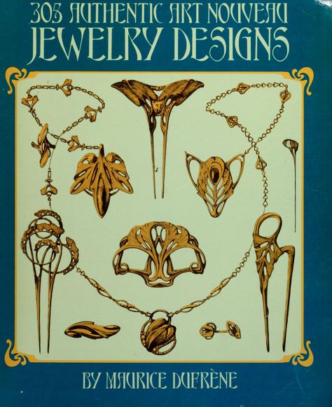 Authentic Art, Bijoux Art Nouveau, Jewerly Designs, Dover Publications, Nouveau Jewelry, Free Illustration, Art Nouveau Jewelry, Norman Rockwell, Deco Jewelry