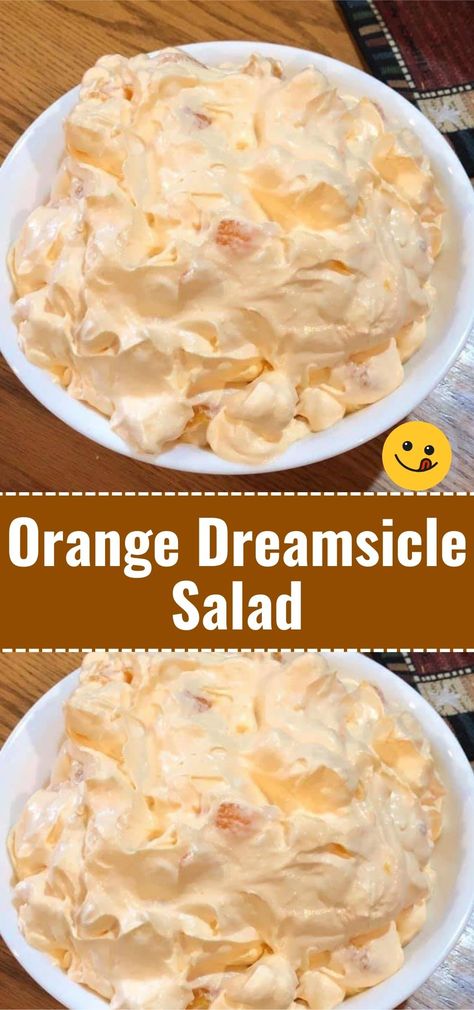 Whisk your palate away to a whimsical world with the Orange Dreamsicle Salad - a creamy, citrusy concoction that’s part dessert, part salad, and wholly delicious. Orange Dream Sickle Jell-o Salad, Dream Sickle Salad, Orange Dream Cicle Salad, Orange Creamsicle Salad Recipe, Orange Pretzel Salad, Orange Dreamsicle Salad, Heaven Dessert, Dreamsicle Salad Recipe, Dreamsicle Salad