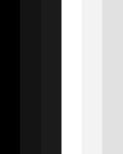 Powerful Black and White Black And White Color Scheme, Board Themes, White Color Scheme, Hexadecimal Color, White Names, Black Color Palette, Planning Board, Macaulay Culkin, Boys Bathroom