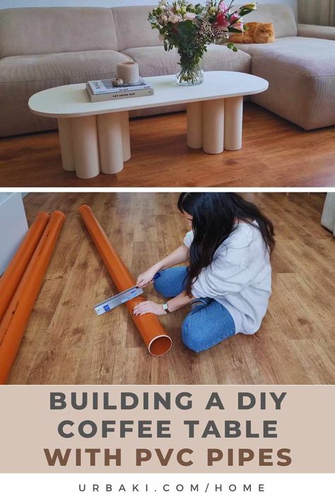 Revamping your living space doesn't have to break the bank. In this step-by-step guide, we'll embark on a journey of creativity by crafting a chic and budget-friendly coffee table using PVC pipes. Get ready to transform your space with a touch of DIY magic! Materials Needed: Gathering Your Supplies Before we dive into the construction, let's gather our materials. For this project, you'll need PVC pipes, connectors, a wooden board, adhesive, and a can of spray paint. The best part... Diy Table Legs, Pipe Table, Pvc Pipe Projects, Painted Coffee Tables, Pvc Pipes, Toddler Arts And Crafts, Minimalist Kitchen Design, Stylish Coffee Table, Coffee Table Legs