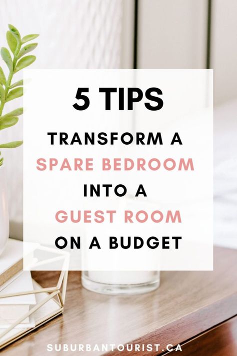 Guest Bedroom On A Budget, Spare Bedroom Ideas Guest Rooms, Make A Room Cozy, Small Spare Bedroom Ideas, Small Guest Room Ideas, Spare Room Decor, Home Decor Ideas Fall, Spare Bedroom Decor, Home Decor With Plants