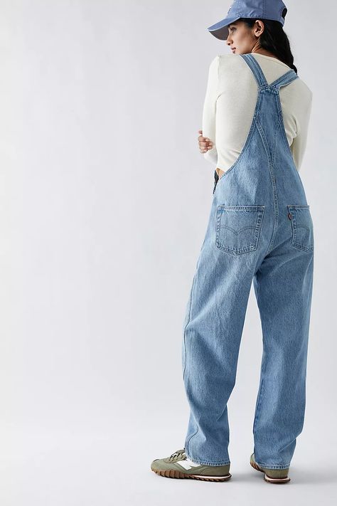 Levi's Vintage Overalls | Free People Levis Overalls Outfit, Overalls Aesthetic, Denim Overalls Outfit, Oversized Overalls, Madewell Overalls, Levis Overalls, Vintage Overalls, Overalls Outfit, Leg Design