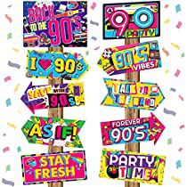 80s Decorations, 90s Photo Booth, Retro Party Decorations, 90s Theme Party Decorations, 90s Party Decorations, Retro Birthday Parties, 80s Party Decorations, Sign Decorations, Retro Signs