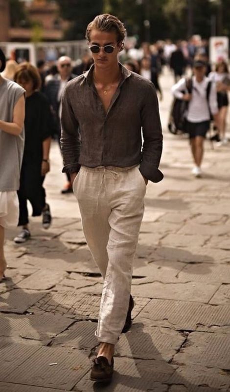 How to Wear & Care for Linen The Easy Way: A Man’s Complete Guide Classy Outfits Men, Mens Summer Outfits, Mens Fashion Smart, Stylish Mens Outfits, Men Fashion Casual Outfits, Summer Outfits Men, Mens Winter Fashion, Cool Street Fashion, 가을 패션