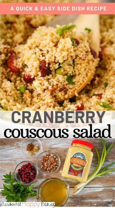 Cranberry Orange Couscous Salad, Couscous With Cranberries, Autumn Pearl Couscous Salad, Cranberry Couscous Salad, Couscous Dressing Recipes, Salads With Couscous, Couscous Salad Recipes Easy, Sweet Couscous Recipes, Cous Cous Salad Dressing Recipes