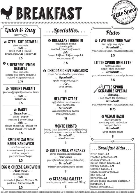 Breakfast Menu Ideas, Breakfast Menu Design, Breakfast Brunch Menu, Healthy Breakfast Menu, Unique Breakfast, Baking Conversion Chart, Kids Brunch, Restaurant Breakfast, Lunch Cafe