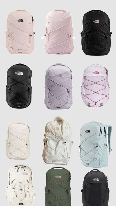 Check out shawes006's Shuffles Which is your favorite bag North Face Backpack School, North Face Backpacks, Cute Backpacks For School, School Backpack Essentials, Preppy School Supplies, Pretty School Supplies, North Face Bag, Stylish School Bags, School Bag Essentials