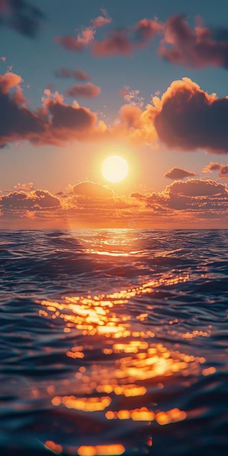 A beautiful sunset over the ocean with clouds royalty free stock photography Sunrise Over The Ocean, Ocean Reference Photo, Sunset Reference, Sunset On Ocean, Sunset With Clouds, Horizon Photography, Sunset Over Ocean, Sunset Over Water, Dragonfly Quotes