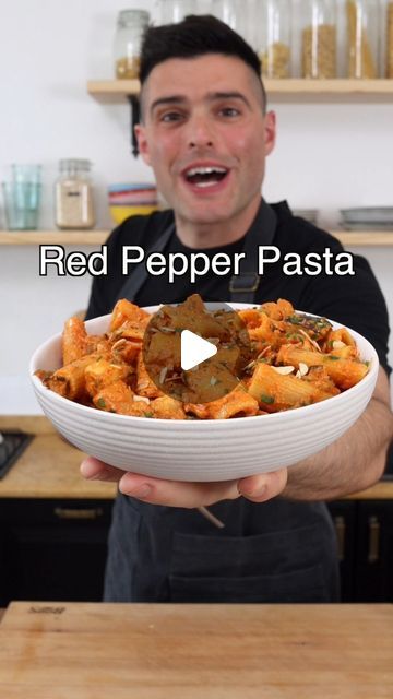 Nico Pallotta on Instagram: "Roasted Red Pepper Pasta ⭐️ GET RECIPE: https://theplantbasedschool.com/red-pepper-pasta/ The smokey sweetness of roasted bell peppers blended with nutty almonds, sweet and tangy tomatoes, aromatic garlic, and fruity olive oil make the red pepper sauce irresistible. We promise you'll find yourself scooping out the sauce from the pan while no one's looking. It's that good! ❣️ Tip: to make this recipe even more delicious, add roasted or air-fried veggies like cauliflower, eggplant, or zucchini. ⭐️ INGREDIENTS: RED PEPPER SAUCE 12 ounces (350 grams) roasted red bell peppers jarred or home-roasted 1 small can (15 oz) (400 grams) tomatoes diced, crushed, whole, or puree ¾ cup (100 grams) almonds 1 tablespoon (30 grams) olive oil 1 teaspoon (5 grams) salt 1 clo Red Bell Pepper Pasta, Roasted Bell Peppers Oven, Pasta With Roasted Red Peppers, Roasted Red Pepper Ricotta Pasta, Stuffed Bell Pepers, Roasted Red Bell Pepper Pasta, Creamy Roasted Red Pepper Pasta, Roasted Red Pepper Alfredo, Roasted Pepper Sauce