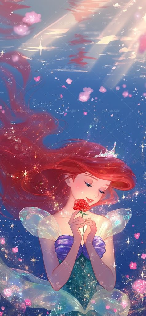 Mermaid Cartoon Wallpaper, Arial Princess Aesthetic, Disney Ariel Aesthetic, Disney Princess Ariel Wallpaper, Little Mermaid Wallpaper Aesthetic, Wallpapers Iphone Fondos Disney, Aesthetic Disney Princess Pictures, Ariel Wallpaper Iphone, Disney Princess Wallpaper Aesthetic