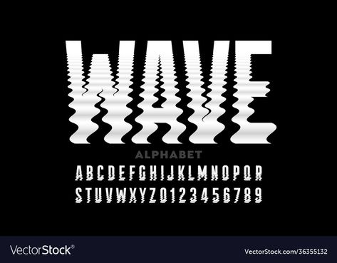 Water Font Design, Ripple Typography, Wave Letters, Waves Graphic Design, Water Lettering, Water Typography, Wave Typography, Hope Decor, Design Typeface