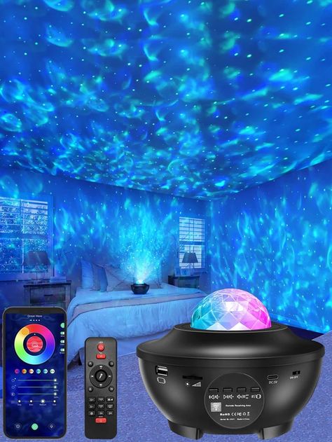 Galaxy Night Light, Living Room Home Theater, Sky Projector, Night Lamp For Bedroom, Ceiling Projector, Galaxy Light, Star Projector Light, Music Speaker, Galaxy Projector