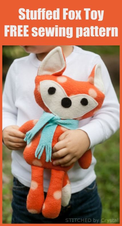 Crochet Fox Pattern Free, Fox Sewing Pattern, Stuffed Fox, Fox Quilt, Disney Quilt, Fox Stuffed Animal, Miniature Knitting, Fox Crafts, Teddy Bear Sewing Pattern