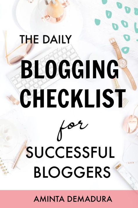 Blogging Checklist, Blogging Planner, Blog Checklist, Successful Blogger, Daily Checklist, Blog Planning, Beginner Blogger, Blogging Inspiration, Blog Strategy