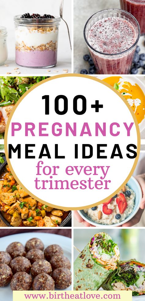 BEST healthy pregnancy diet meal ideas. These pregnancy nutrition recipes are perfect for Moms wanting a healthy pregnancy. Pregnancy tips to help pregnant women choose the best pregnancy foods. Includes first trimester food, second trimester food, and third trimester food ideas. You'll love these pregnancy recipes for breakfast, lunch, dinner, snacks, desserts and drinks! So many yummy recipes for pregnancy! First Trimester Diet Plan, Best Foods To Eat In First Trimester, Pregnant Dinner Recipes, Food For Pregnant Women First Trimester, Best Diet For Pregnant Women, First Trimester Food Plan, Best First Trimester Meals, Breakfast When Pregnant, Best Breakfast For Pregnant Women