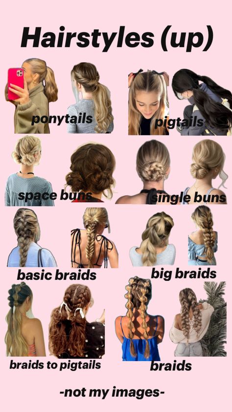 Just because your school has a -hair must be tied up- rule,it doesn’t mean your hair can’t look amazing! Ditch the basic ponytail and learn how to do these hairstyles! Rules can’t stop you from looking fab! Tied Up Hairstyles, Basic Ponytail, Hair Styles For Kids, Loose Bun, Cute Sporty Hairstyles, Basic Hairstyles, Hairstyle Examples, Cute Hairstyles For School, Easy Hairstyles For Thick Hair