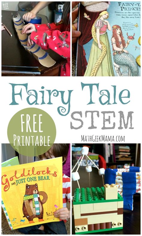 Looking for a new way to bring classic stories to life? Try these super fun (and super simple!) Fairy Tale STEM challenges! The free download includes 5 different ideas to explore math and engineering concepts with your K-5 kids.  http://mathgeekmama.com/fairy-tale-stem/?utm_campaign=coschedule&utm_source=pinterest&utm_medium=Bethany%20%7C%20Math%20Geek%20Mama&utm_content=Fairy%20Tale%20STEM%3A%20Literature%20Based%20Math%20and%20Engineering Fairy Tale Stem, Kindergarten Stem, Fairy Tale Activities, Fairy Tales Unit, Fractured Fairy Tales, Steam Ideas, Preschool Stem, Teaching Stem, Fairy Tale Theme