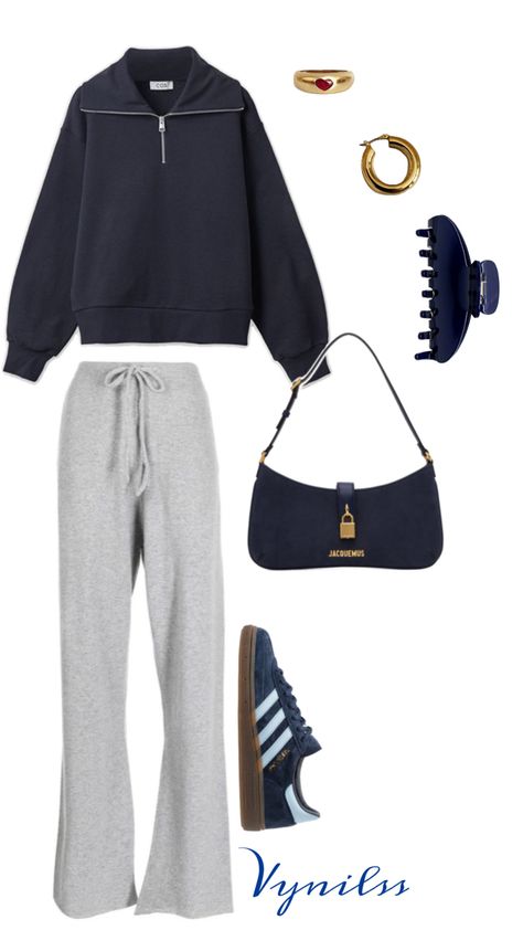 Gray Sweatpants Outfit Winter, Gray Sweatpants Outfit, Saturday Fashion, Fashion Major, Saturday Outfit, Gray Joggers, Errands Outfit, Cool Girl Outfits, Everyday Pants