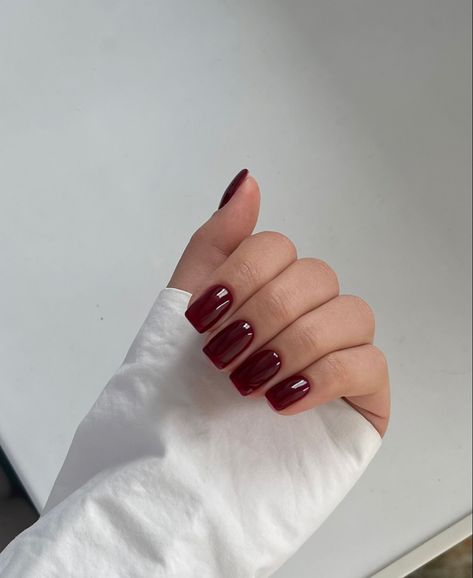 Wine Nails, Maroon Nails, Red Acrylic Nails, Cherry Nails, Casual Nails, Work Nails, Soft Nails, Square Acrylic Nails, Fire Nails