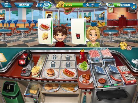 Cooking Fever: Fast Food Court Cooking Fever Game, Fever Images, Cooking Fever, Games Journey, City Games, Kitchen Games, Cooking Game, Game Info, Cooked Breakfast