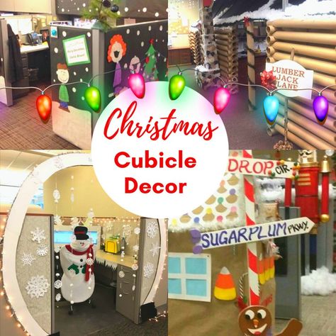 Whether you are looking to decorate your home or work office for the holidays, take a look at these Easy Cubicle Christmas Decorations for inspiration. Christmas Cubicle Decor, Office Christmas Decorations Contest, Diy Cubicle, Christmas Desk Decorations, Christmas Cubicle, Christmas Cubicle Decorations, Christmas Classroom Door, Office Cubicle, Cubicle Decor