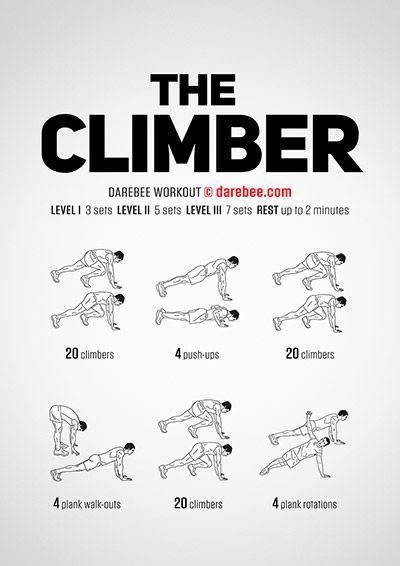 DAREBEE Workouts Climber Workout At Home, Climbing Workout At Home, Workouts For Climbers, Climbers Workout, Stamina Builder, Climbers Exercise, Yoga For Climbers, Climber Workout, Lose Your Belly Diet