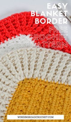 Couture, Beanie Border Crochet, Ribbed Crochet Border Pattern, Ribbed Edging Crochet, Ribbed Crochet Blanket Border, Crochet Blanket Edge Patterns, Crochet Ribbing Edge, Borders For Afghans Crochet Edgings, Crochet Borders For Afghans