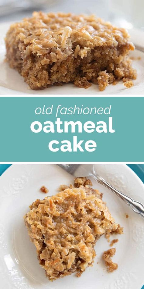 This old-fashioned Oatmeal Cake might not win any beauty awards, but one bite and it will instantly become a family favorite! Oat Cake Recipes, Oatmeal Dessert, Pumpkin Pie Cake, Old Fashioned Oatmeal, Oatmeal Cake, Oat Cakes, Cake Tasting, Oatmeal Recipes, Beauty Awards