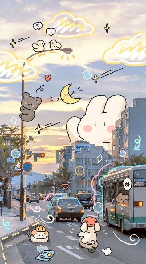 Cocoppa Wallpaper, Japon Illustration, Cute Simple Wallpapers, Dessin Adorable, Simple Wallpapers, Pretty Wallpapers Backgrounds, Kawaii Wallpaper, Anime Scenery Wallpaper, Cute Backgrounds