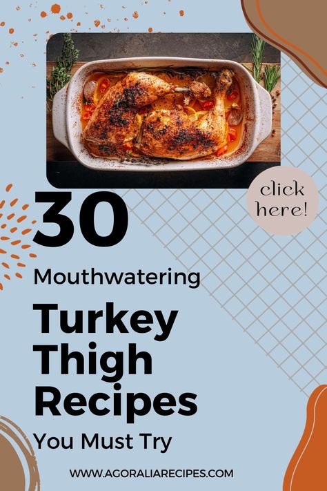 Savor the richness of turkey thigh recipes, a delectable and sometimes underestimated choice for a truly satisfying meal. This article combines a diverse compilation of turkey thigh recipes, showcasing versatile cooking techniques such as roasting, air frying, smoking, baking, and grilling. Whether you prefer classic flavors or seek something new and exciting, there's a culinary delight for everyone in this comprehensive collection. Smoked Turkey Thighs, Turkey Thigh Recipes Oven, Turkey Thighs Crockpot, Turkey Thigh Recipes Slow Cooker, Turkey Thighs Recipe, Turkey Thigh Recipes, Roasted Turkey Thighs, Slow Cook Turkey, Turkey Thigh