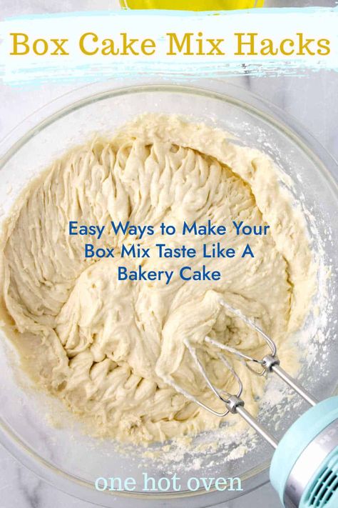 Discover simple hacks I use to elevate cakes and desserts using box cake mix. There are so many possibilities to add common pantry items to a cake batter and take advantage of the convenience of box cake mix for a bakery-style cake. Box Cake Mix Hacks, Cake Mix Hacks, Doctored Cake Mix Recipes, Cake Batter Recipes, Bakery Style Cake, Cupcake Frosting Recipes, Cake Mix Doctor, Cake Mix Cupcakes, Boxed Cake Mixes Recipes