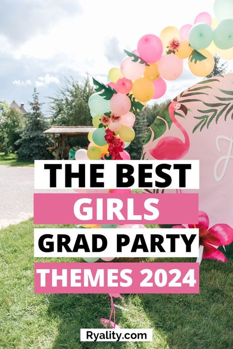 The best theme ideas for a graduation party! Definitely trying one of these out for my girls grad party this year Party Theme Ideas College, Party Themes High School, Graduation Theme Party Ideas, Graduation Party Theme Ideas, College Graduation Party Themes, Grad Party Themes, Party Themes College, High School Graduation Party Themes, Chic Graduation Party