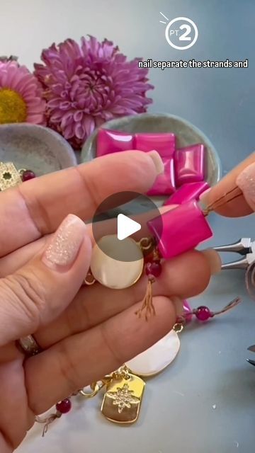 𝘋𝘦𝘯𝘪𝘴𝘦 𝘠𝘦𝘻𝘣𝘢𝘬 𝘔𝘰𝘰𝘳𝘦 on Instagram: "Trendy DIY Jewelry Making - Beading Tutorial - Handmade Custom Jewelry Trends - How to make a bohemian knotted bracelet. Part 2 💕

Full video can be found on my Y.T. Channel. 

Visit my Y.T.- Denise Yezbak Moore for more DIY Jewelry making videos, tutorials, tips, and handmade tricks to help you get started with your handmade jewelry business. Learn to make unique jewelry and start your own jewelry making business. From boho to bling, I’ve got you covered! Follow on me on Instagram for daily beading inspiration.

Wishing you creative vibes ~ Denise

#beadedbracelet  #beadedjewelry  #diyjewelryidea #diycrafts #jewelrymaking #diyjewelry  #diyjewelry #diyjewelryidea #deniseyezbakmoore #beadedjewelryinfluencer #jewelrymaker #jewelrymakingpro Jewelry Making Tutorials Step By Step, Bohemian Jewelry Diy, Trendy Diy Jewelry, Jewelry Making Videos, Creative Vibes, Handmade Jewelry Business, Free Jewellery Making Tutorials, Jewelry Making Business, Knotted Bracelet