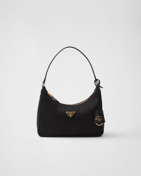 Black Prada Re-edition 2005 Re-nylon And Saffiano Mini Bag | PRADA Classic Prada Bag, Black Wishlist, Prada Bag Aesthetic, Prada Black Bag, Prada Nylon Mini Bag, Black Prada Bag, Prada Bag Black, Prada Bag Saffiano, Prada Mini Bag