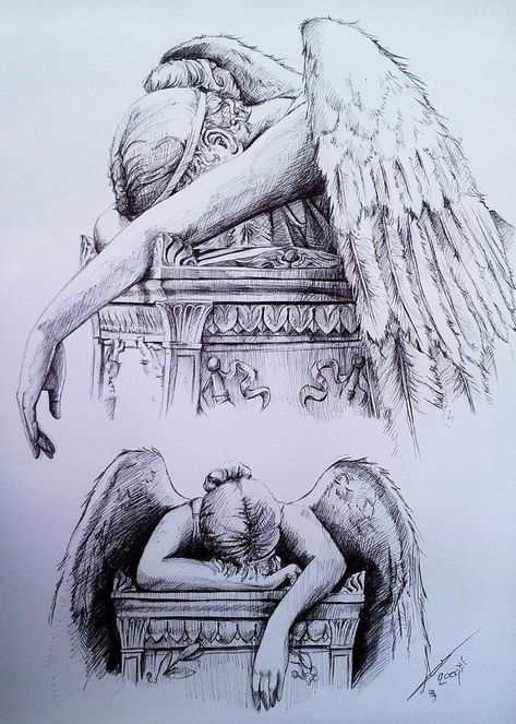 Rennaissance Art Drawings, Angel Statues Drawing, Greek Angel Drawing, Gothic Art Drawing, Dirty Sketching, Romantic Drawing Ideas, Realistic Angel, Walking Drawing, Rex Tattoo