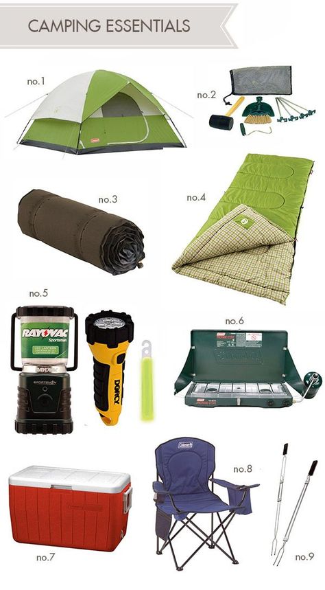 Camping Essentials: Camping Gear Checklist, Camping Diy, Camping Must Haves, Camping List, Camping Organization, Camping Tools, Camping Checklist, Diy Camping, Camping Supplies