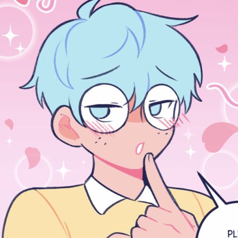 Nerd Boyfriends, Blue Pink Hair, Nerd Boyfriend, Boyfriends Webtoon, Cute Couple Comics, Alien Stage, Art Folder, Pretty Drawings, Webtoon Comics