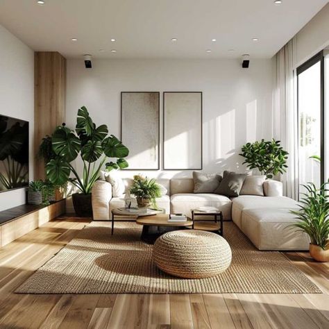 Scandinavian Sofa Design Living Rooms, Modern Sleek Living Room Interior Design, Swedish Design Living Room, Clean Home Interior, Dark Wood Floor Decor Living Room, Living Room Designs Nordic, Modern Simplistic Living Room, Scandinavian House Decor, Wooden Floor Decor Living Rooms