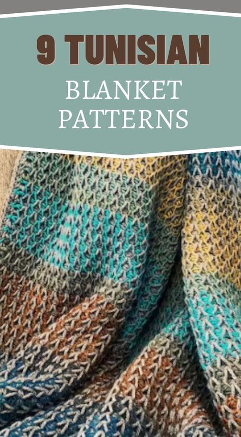 Discover the beauty of Tunisian crochet with our collection of Tunisian blanket patterns. From intricate stitches to vibrant color combinations, these patterns cater to all skill levels. Transform your yarn into cozy masterpieces with step-by-step instructions. Elevate your crochet game with these inspiring Tunisian blanket designs! Tunisian Crochet Blankets Free Patterns, Tl Yarn Crafts Tunisian, Tunisian Corner To Corner, Tunsinian Crochet Blanket, Tunisian Temperature Blanket, Tunisian Stitch Patterns, Crochet Tunisian Stitch Patterns, Baby Blanket Tunisian Crochet Pattern, Tunisian Afghan Patterns