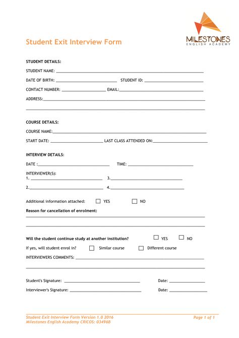 Student Exit Interview Form - How to create a Student Exit Interview Form? Download this Student Exit Interview Form template now! Exit Interview, Poster Inspiration, Form Template, A Student, Human Resources, Business Template, To Create, Interview, Human